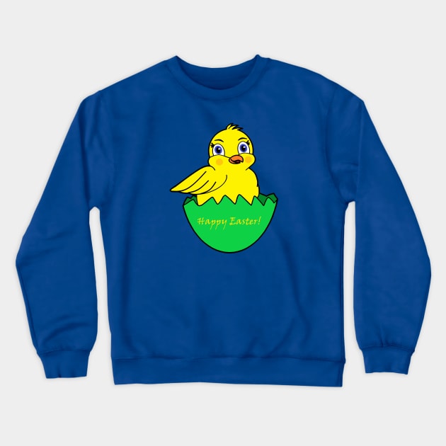 Happy Easter Chick! Crewneck Sweatshirt by JeanKellyPhoto